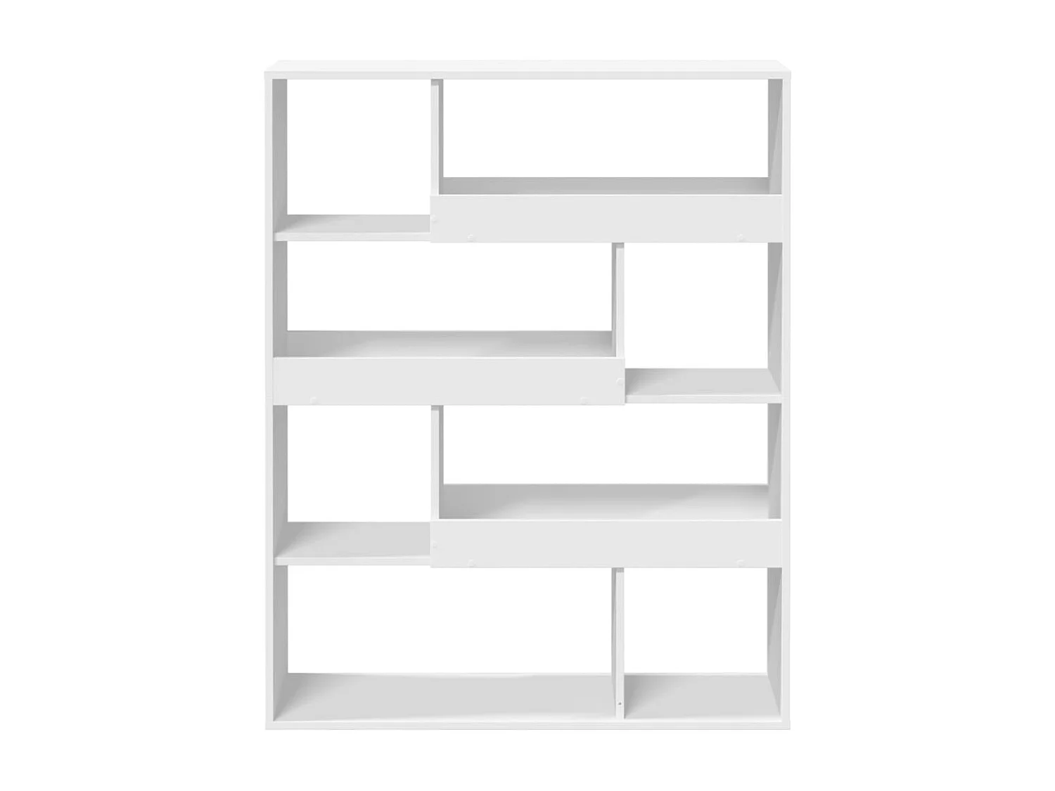 Librería blanca 100x33x125,5 cm madera contrachapada