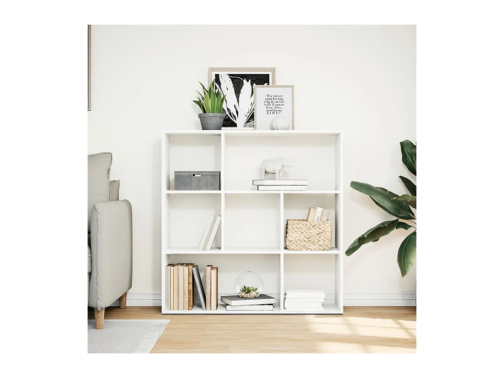 Witte kamerverdelerplank 102x29x103,5 cm