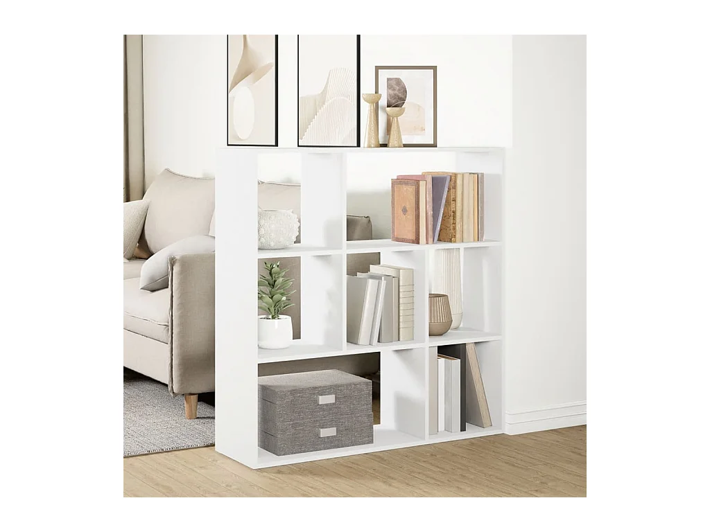 Witte kamerverdelerplank 102x29x103,5 cm