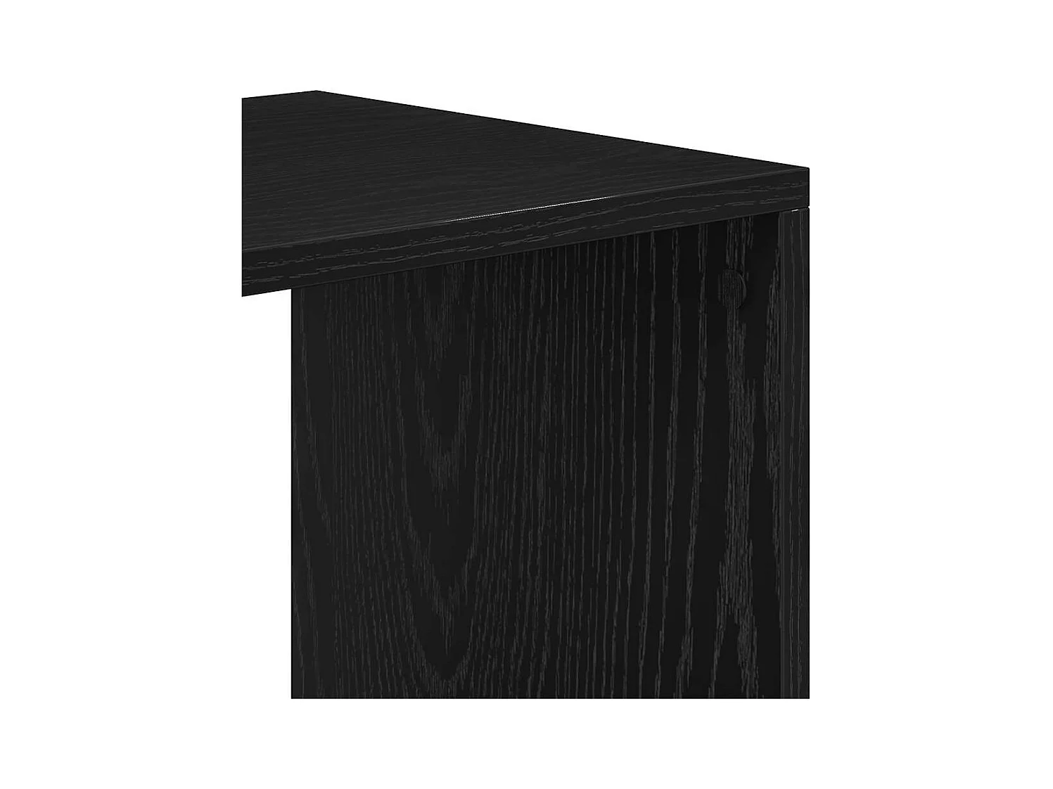 Bibliothèque noir 66x31x112 cm bois d'ingénierie