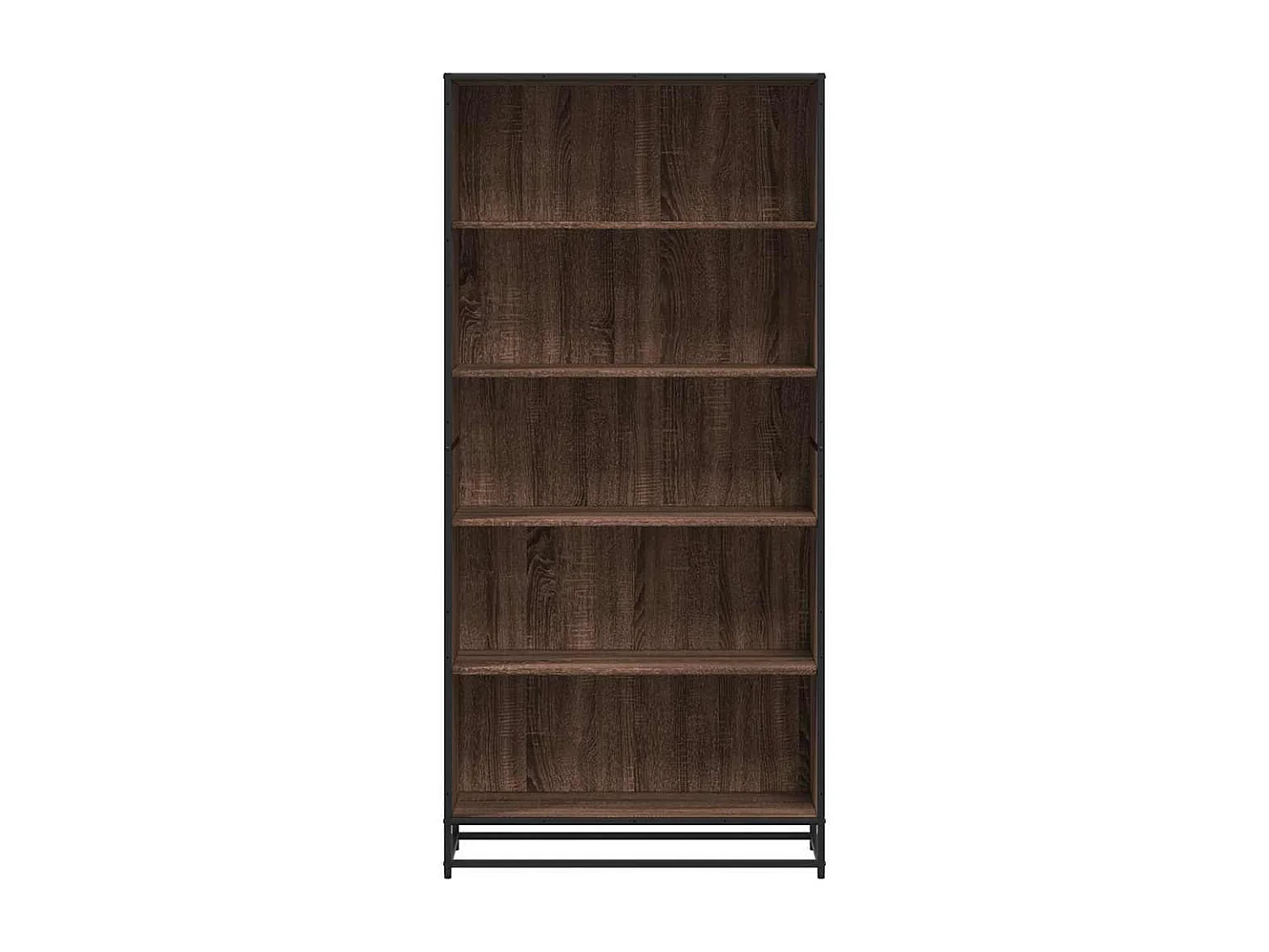 Bibliothèque chêne marron 80,5x35x170,5 cm bois d'ingénierie