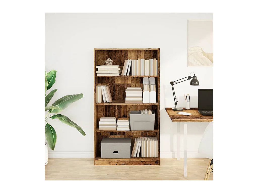 Librería de madera antigua 80x24x143 cm madera contrachapada