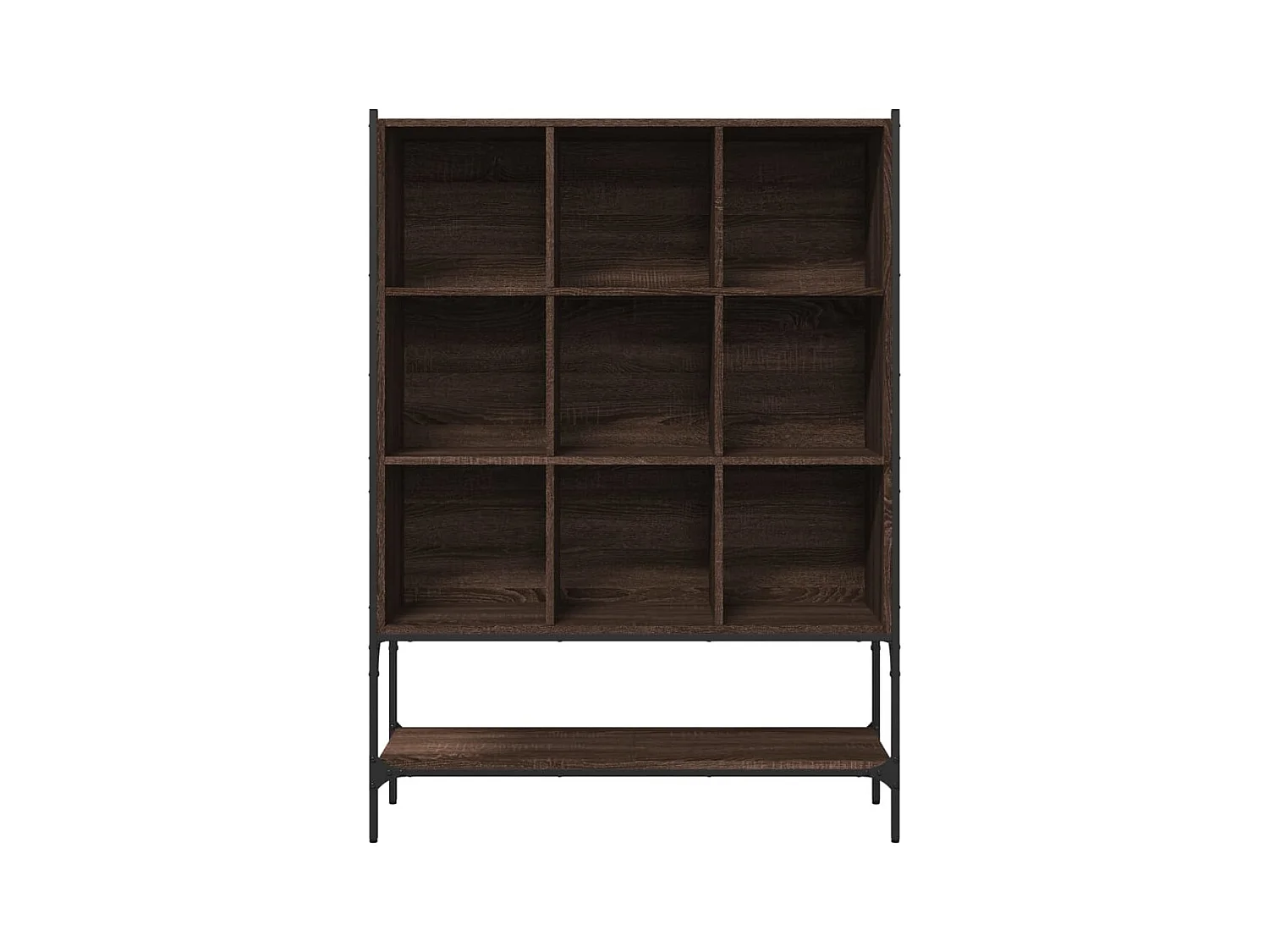 Libreria in rovere marrone 102x30x141,5 cm in legno ingegnerizzato