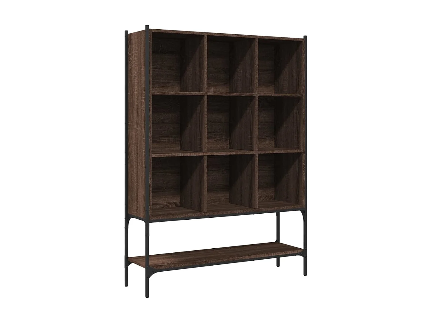 Librería de roble marrón 102x30x141,5 cm madera de ingeniería
