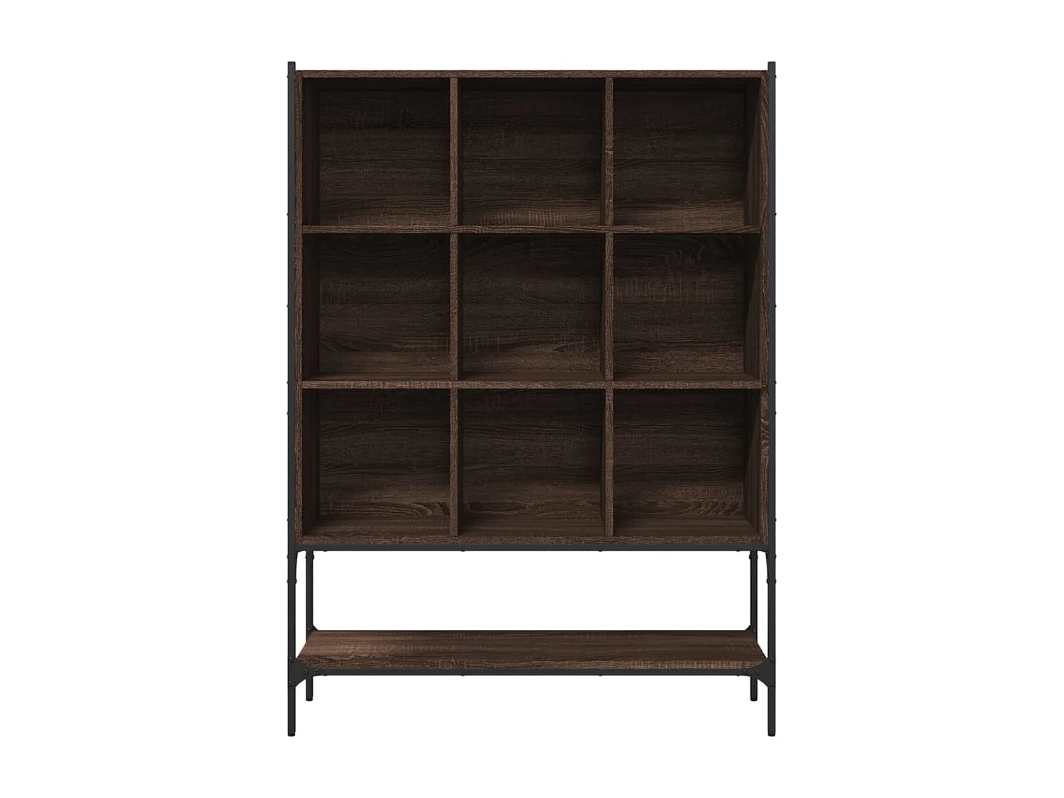 Librería de roble marrón 102x30x141,5 cm madera de ingeniería