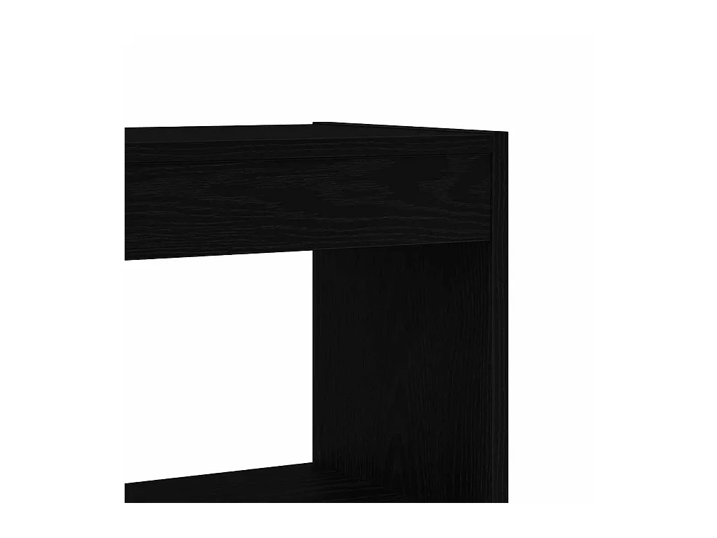 Meuble de rangement/bibliothèque en chêne noir 80x30x198 cm