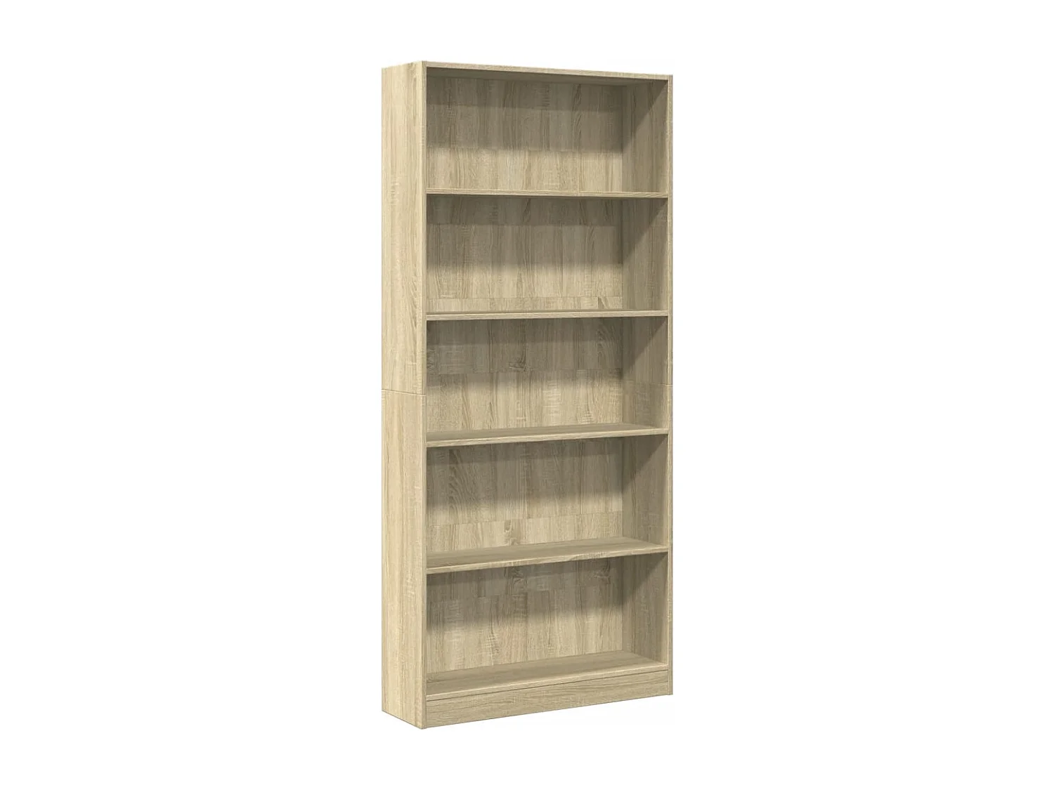 Librería de roble Sonoma 80x24x176 cm madera de ingeniería
