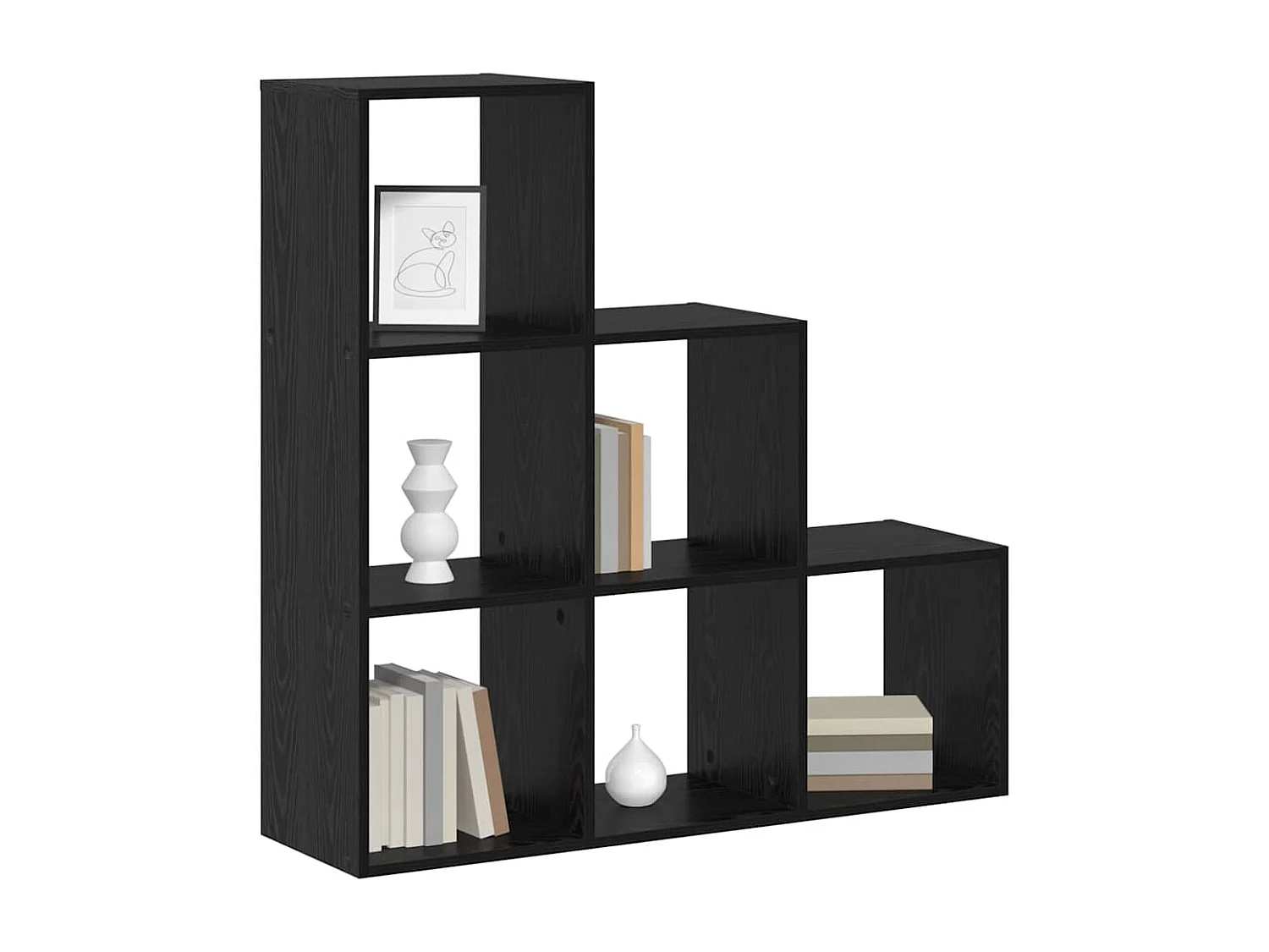 Bibliothèque Chêne noir 99 x 29 x 99 cm Bois d'ingénierie