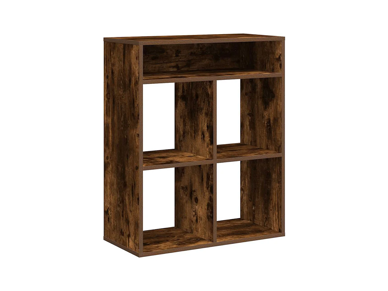 Bücherregal aus geräucherter Eiche, 66 x 31 x 80 cm, Holzwerkstoff