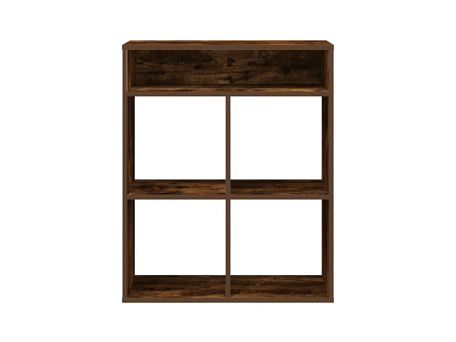 Bücherregal aus geräucherter Eiche, 66 x 31 x 80 cm, Holzwerkstoff