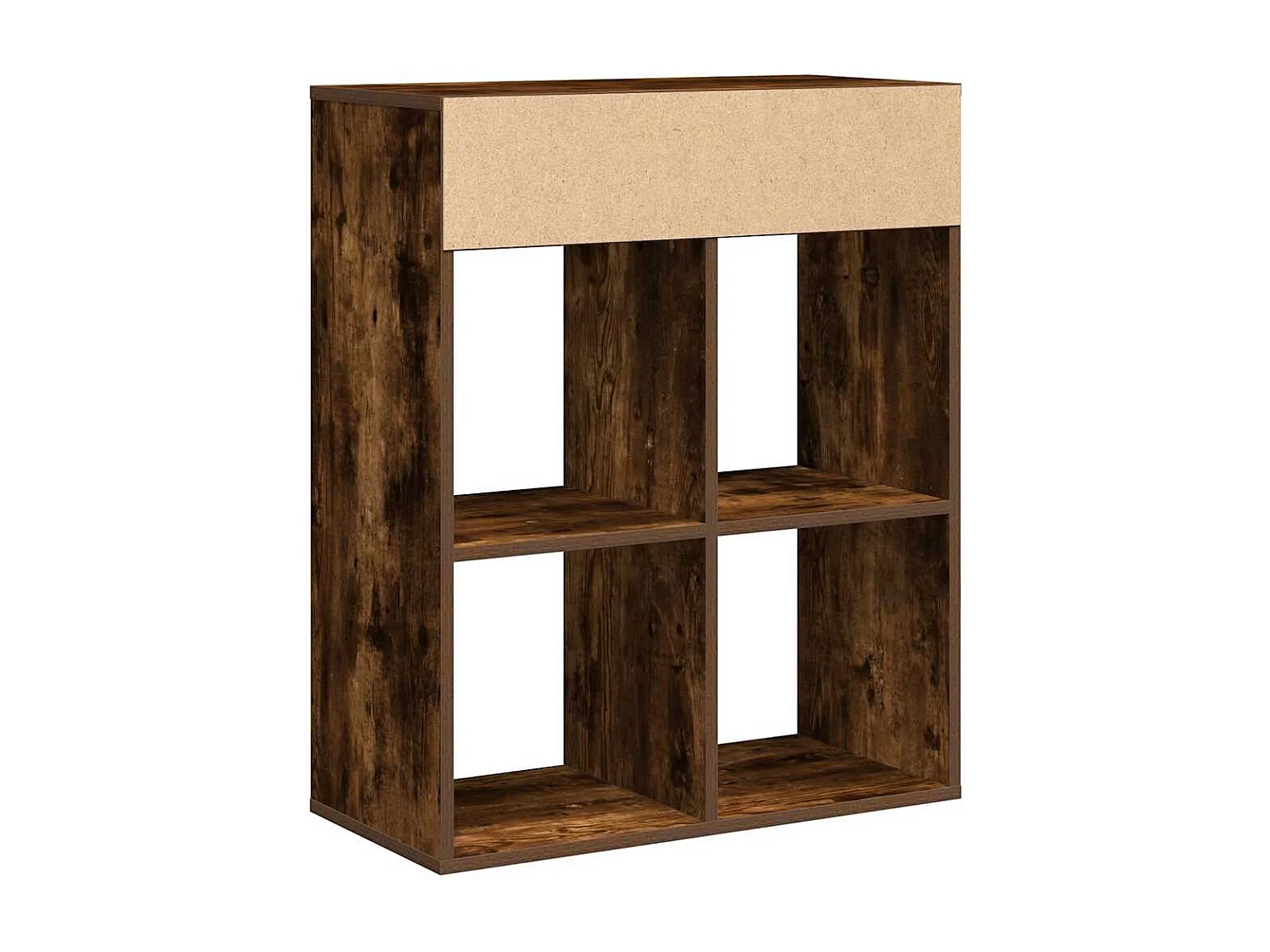 Bücherregal aus geräucherter Eiche, 66 x 31 x 80 cm, Holzwerkstoff