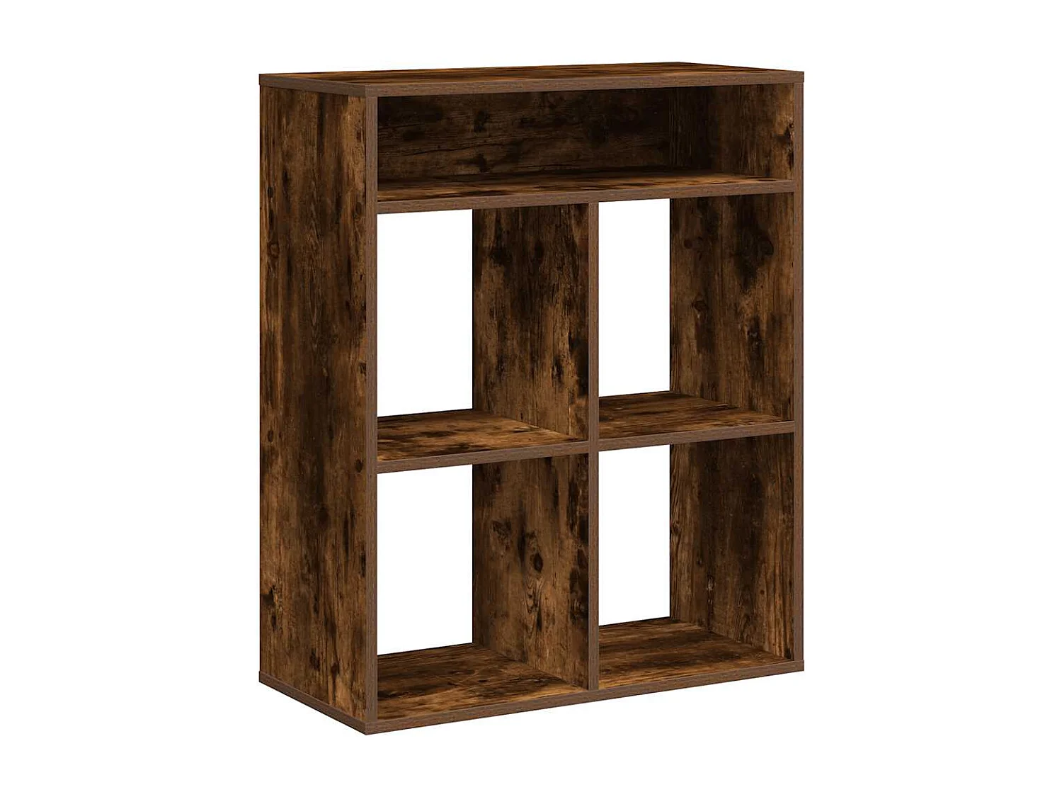 Bücherregal aus geräucherter Eiche, 66 x 31 x 80 cm, Holzwerkstoff