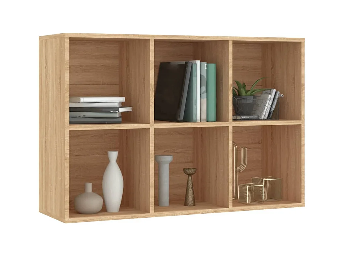 Bibliothèque/Buffet chêne sonoma 66x30x98 cm bois d'ingénierie