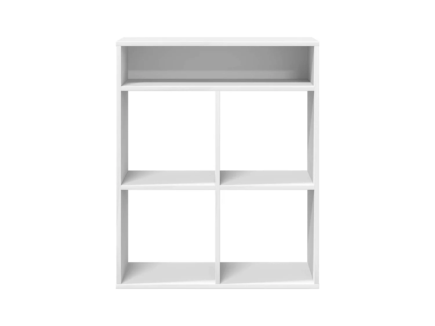 Bibliothèque blanc 66x31x80 cm bois d'ingénierie