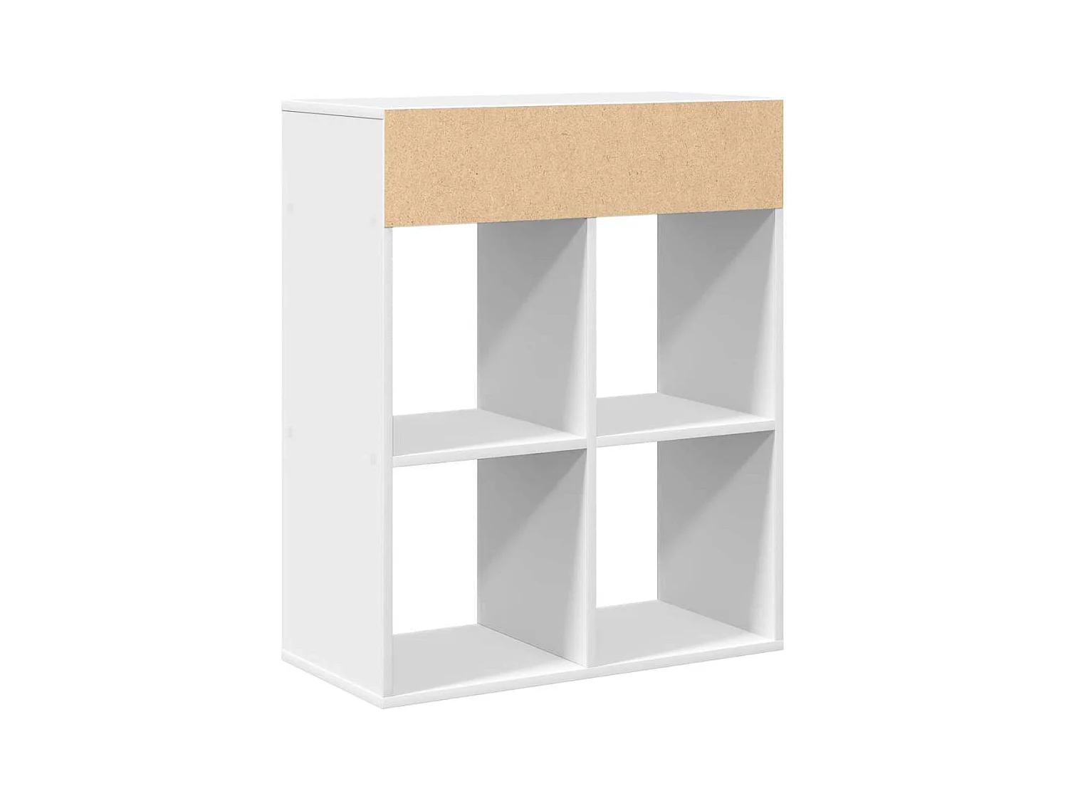 Bibliothèque blanc 66x31x80 cm bois d'ingénierie