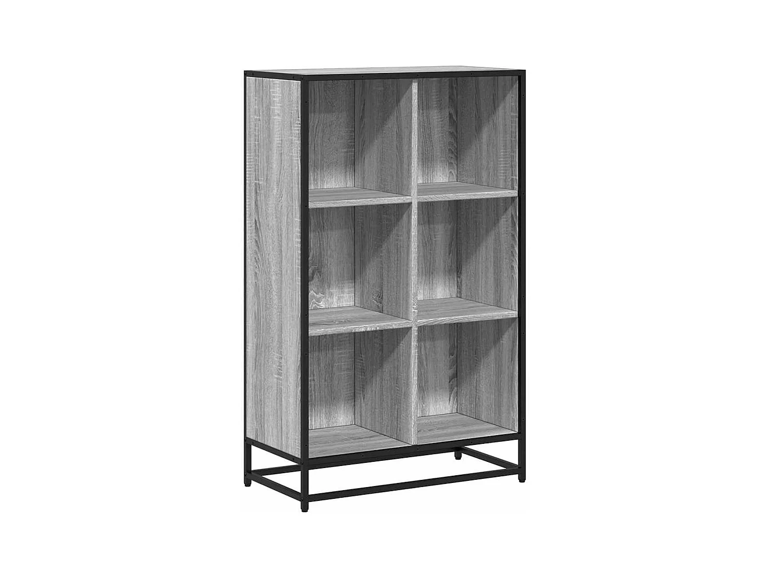 Bibliothèque sonoma gris 65,5x33x107,5 cm bois d'ingénierie