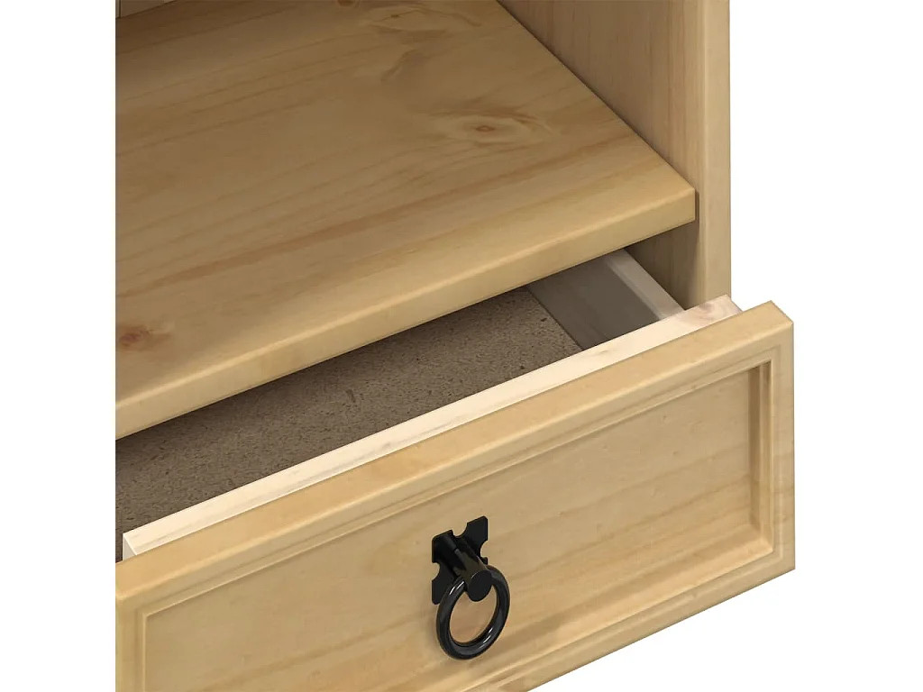 Mueble CD Corona 40x30x110 cm madera maciza de pino