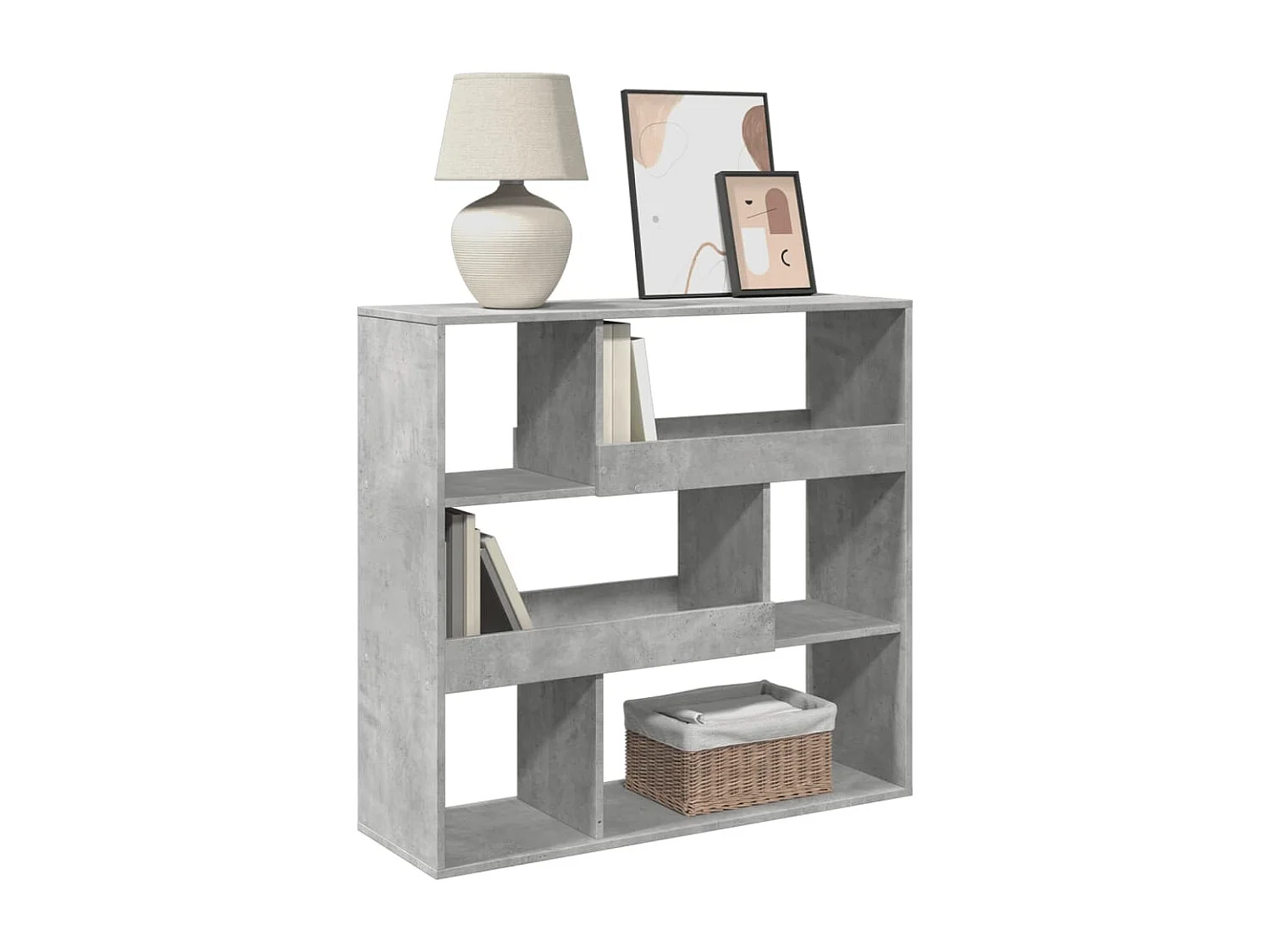 Parete divisoria in legno ingegnerizzato grigio cemento