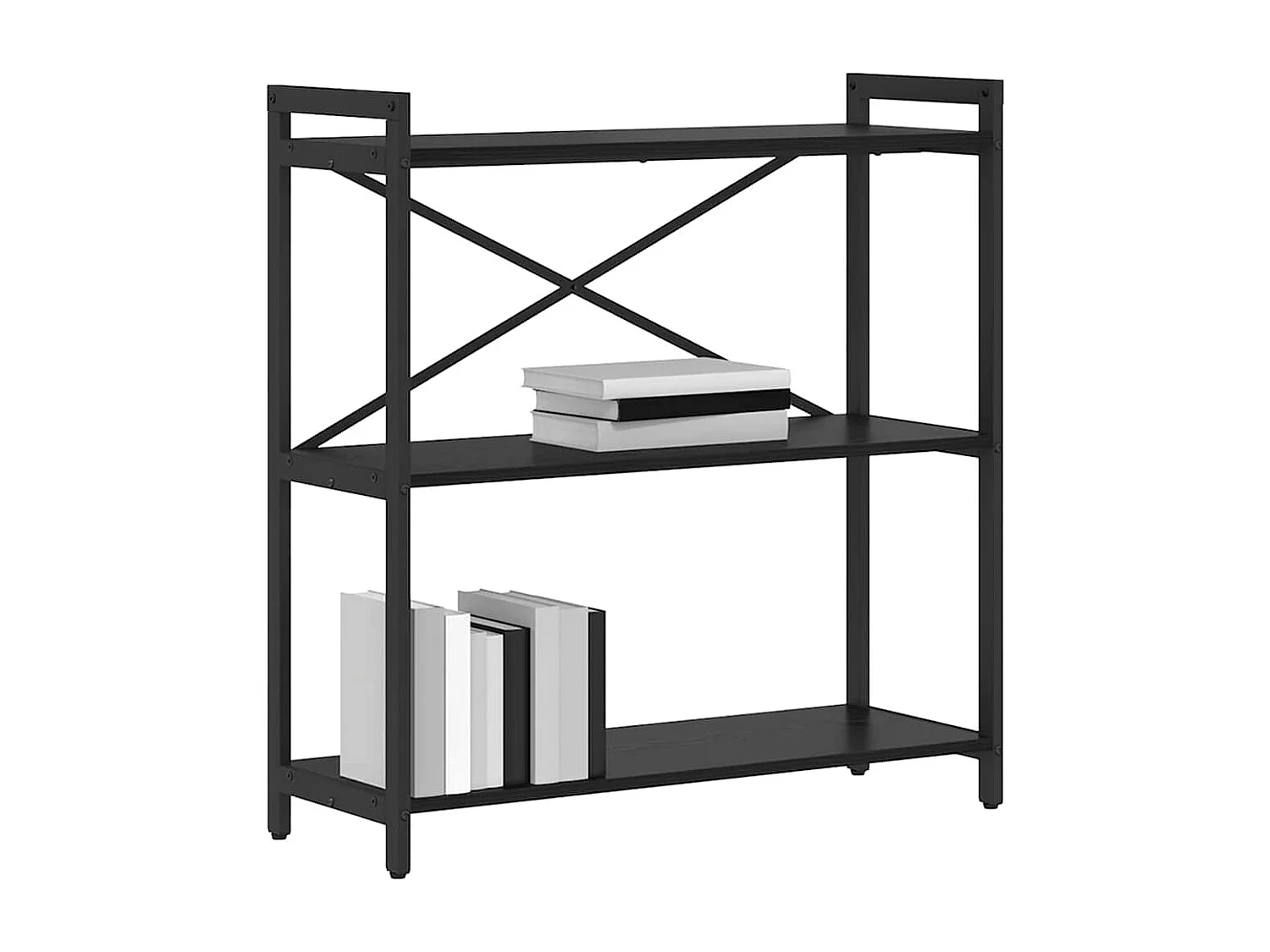 Bibliothèque Chêne noir 80 x 30 x 83 cm Bois d'ingénierie