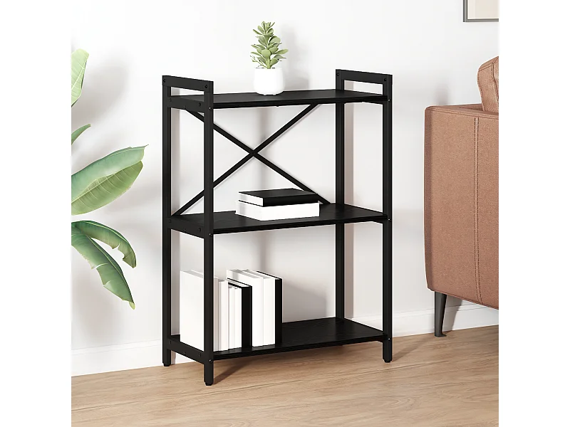 Bibliothèque Chêne noir 60 x 30 x 83 cm Bois d'ingénierie