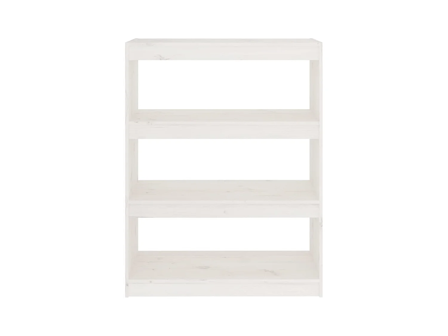 Bibliothèque/Séparateur de pièce Blanc 80x30x103,5cm Pin massif