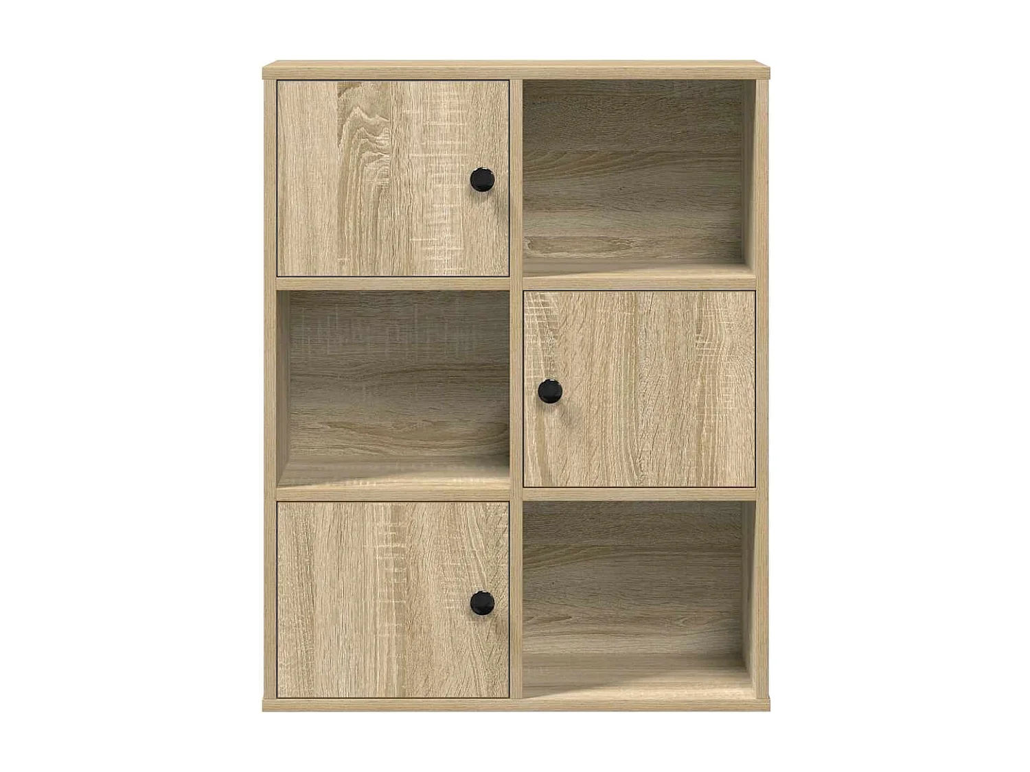 Bibliothèque chêne sonoma 60x24x76,5 cm bois d'ingénierie