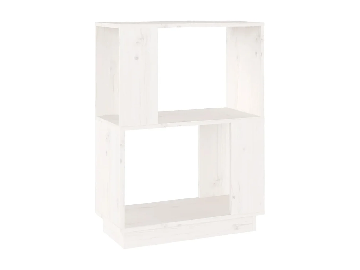 Bibliothèque/Séparateur de pièce Blanc 51x25x70 cm Pin solide