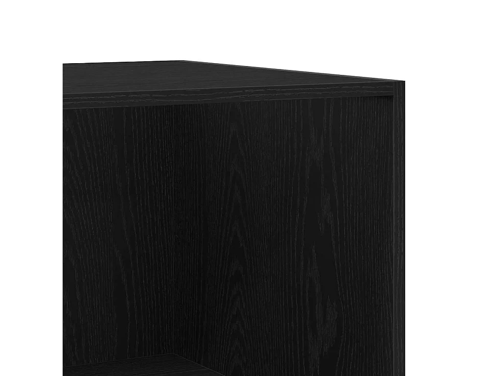 Armoire Noire Chêne 50x50x200 cm en Bois d'ingénierie