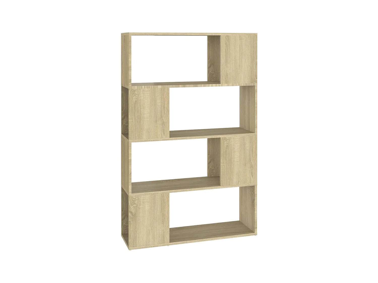 Boekenkast/kamerverdeler Sonoma eiken 80x24x124,5 cm