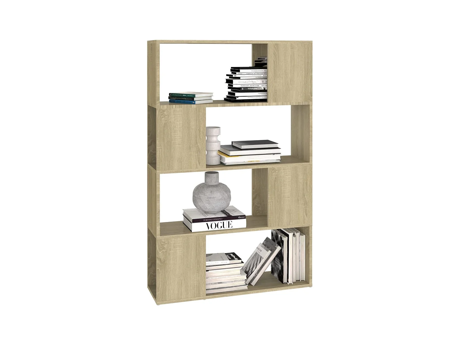 Boekenkast/kamerverdeler Sonoma eiken 80x24x124,5 cm