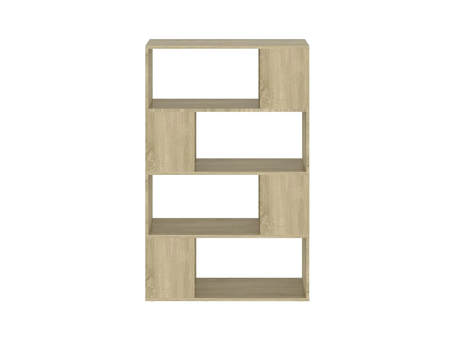 Boekenkast/kamerverdeler Sonoma eiken 80x24x124,5 cm