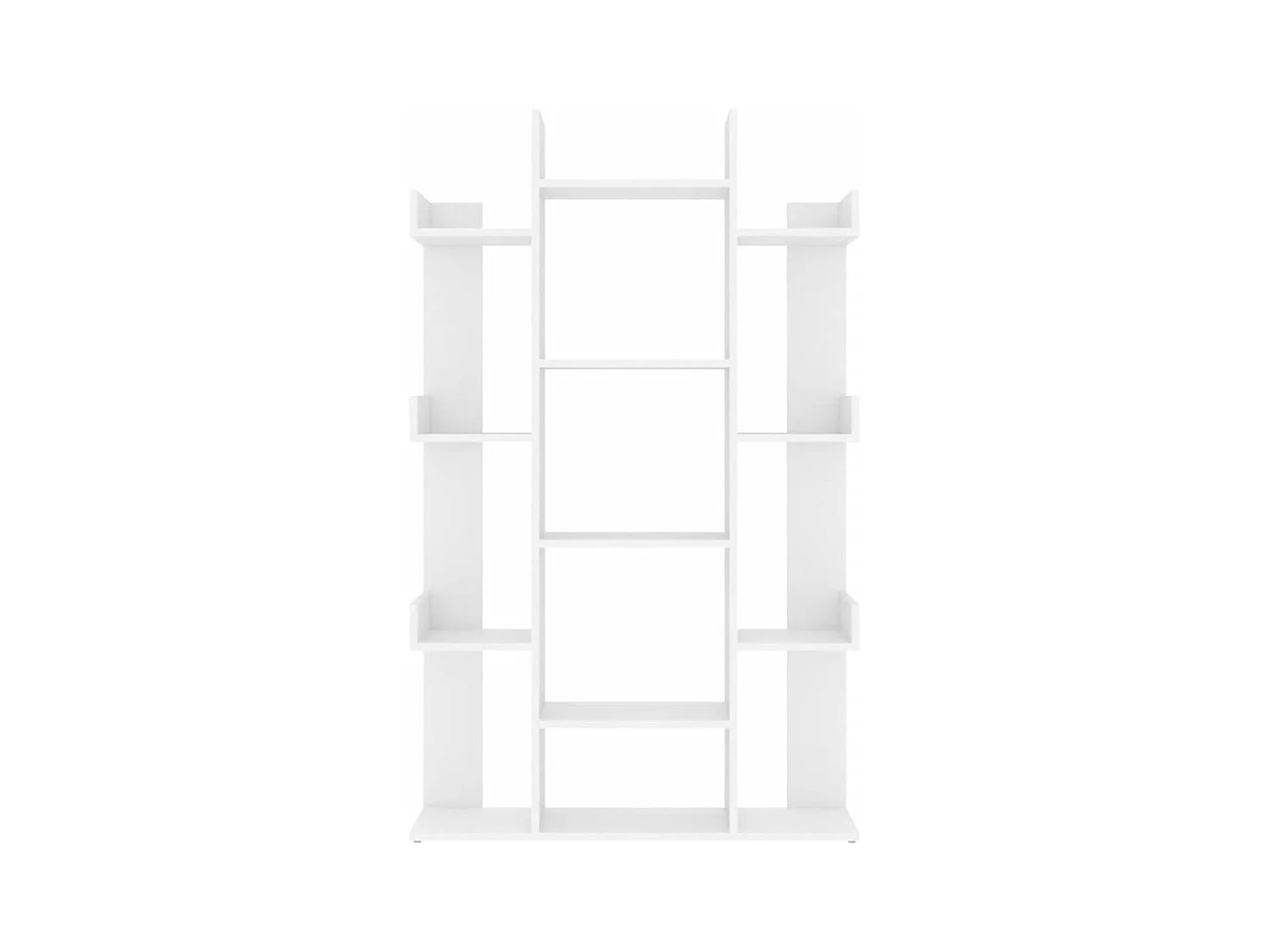 Libreria bianca 86x25,5x140 cm in legno ingegnerizzato