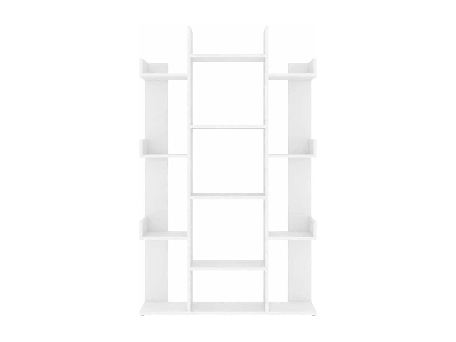 Libreria bianca 86x25,5x140 cm in legno ingegnerizzato