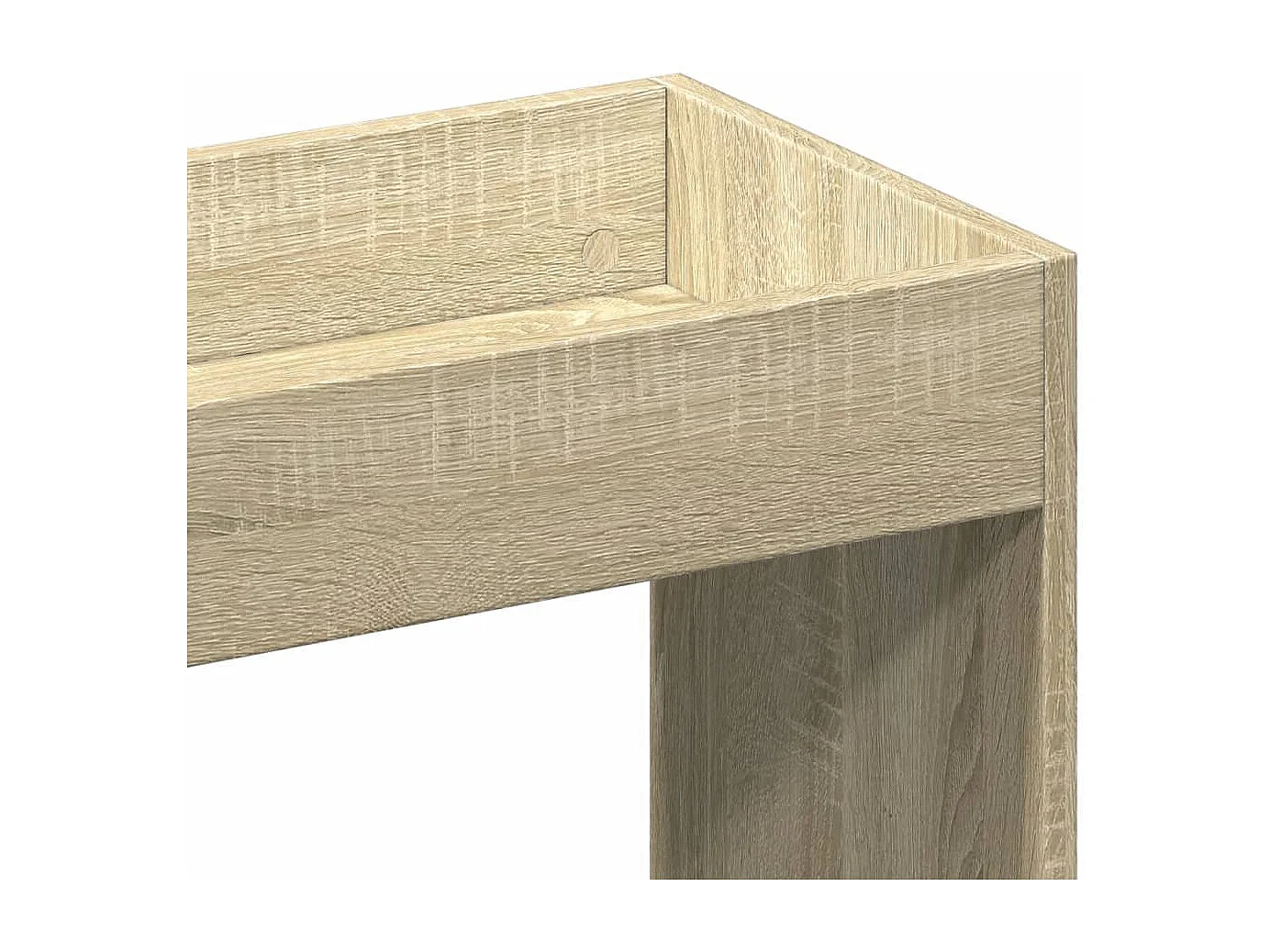Hoog dressoir Sonoma eiken 92x33x140 cm bewerkt hout