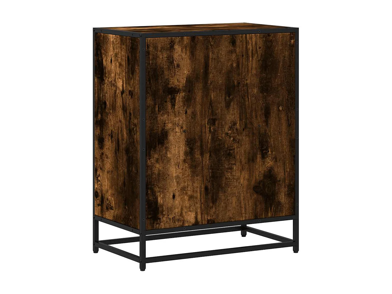 Bibliothèque chêne fumé 60x35x76 cm bois d'ingénierie