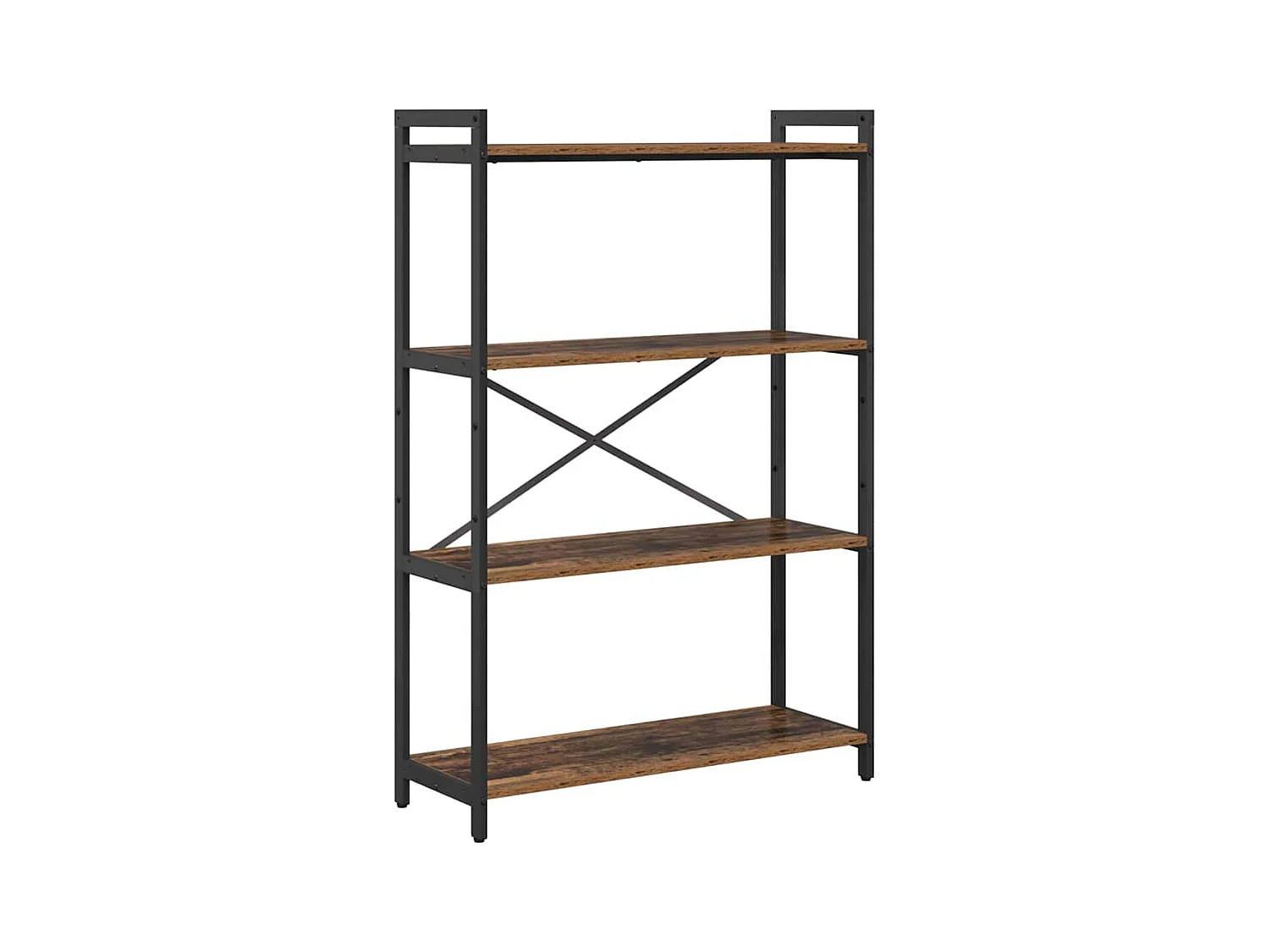 Libreria in legno antico 80 x 30 x 118 cm Pannello truciolare