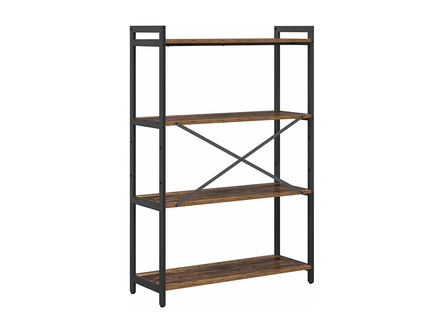 Libreria in legno antico 80 x 30 x 118 cm Pannello truciolare