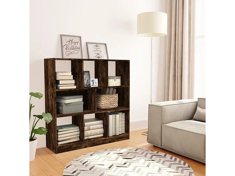 Librería de roble ahumado 97,5x29,5x100 cm Madera de ingeniería