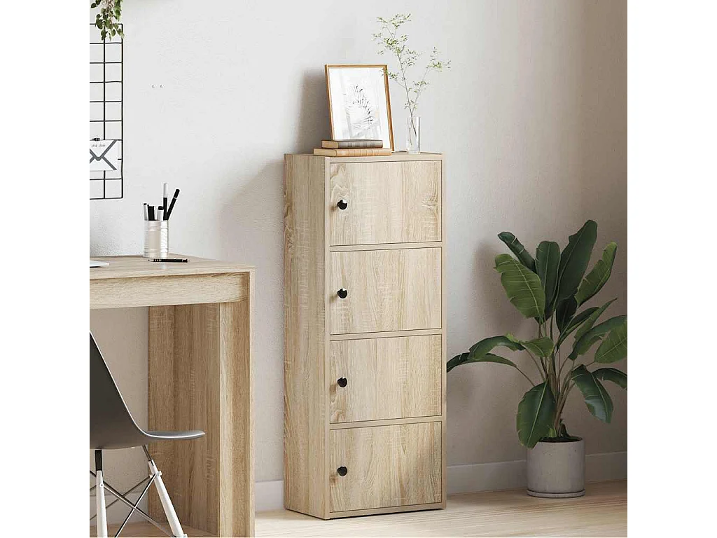 Bibliothèque chêne sonoma 40x24x102 cm bois d'ingénierie