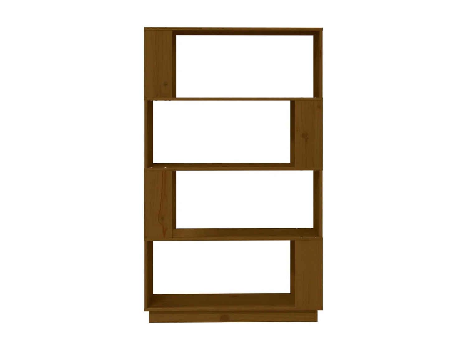 Bibliothèque/Cloison Marron miel 80x25x132 cm Bois massif