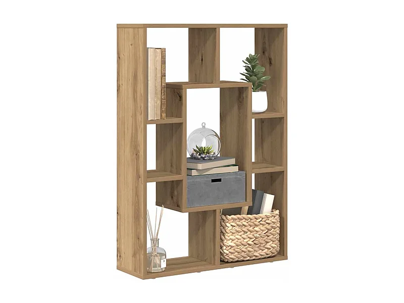 Libreria artigianale in rovere 63x20x90 cm in legno ingegnerizzato