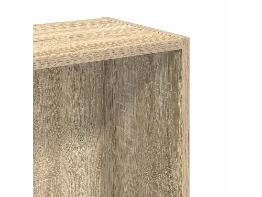 Bibliothèque chêne sonoma 80x24x75 cm bois d'ingénierie