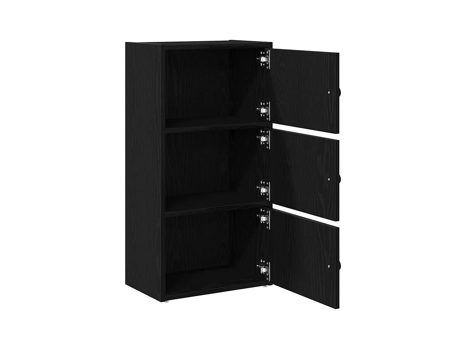 Bibliothèque chêne noir 40x24x77 cm bois d'ingénierie