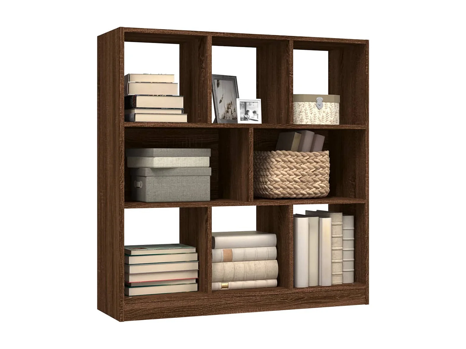 Librería Roble Marrón 97,5x29,5x100 cm Madera de ingeniería