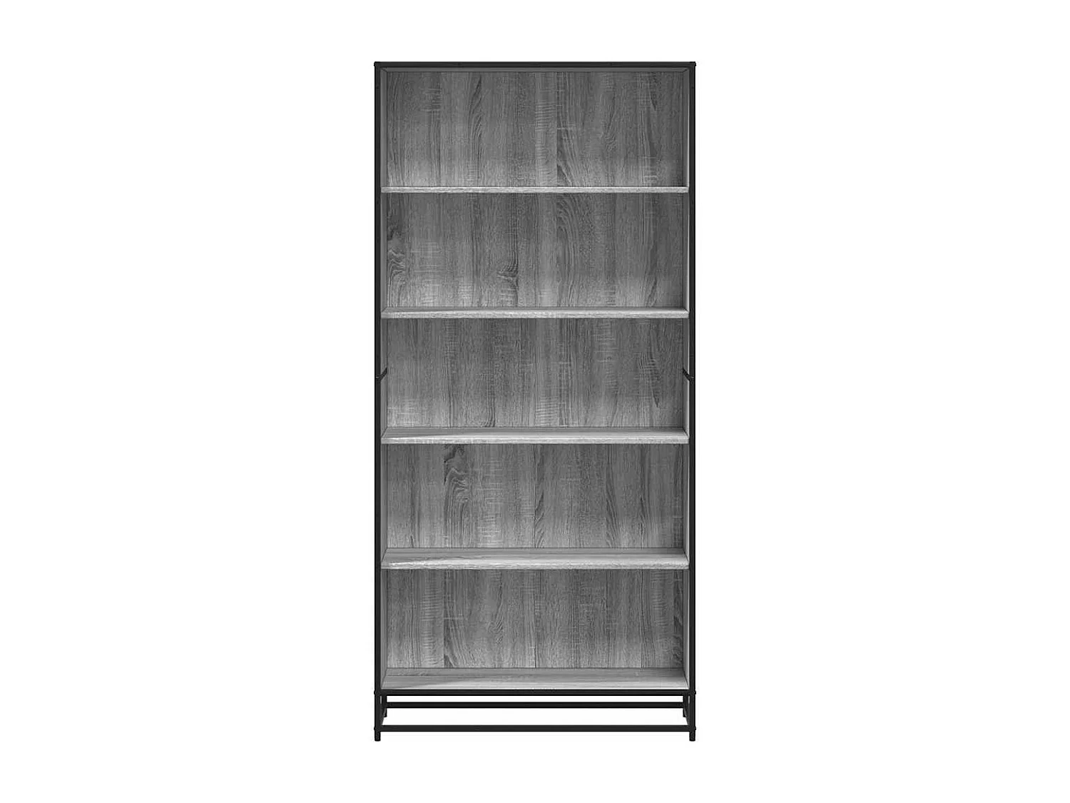 Bibliothèque sonoma gris 80,5x35x170,5 cm bois d'ingénierie