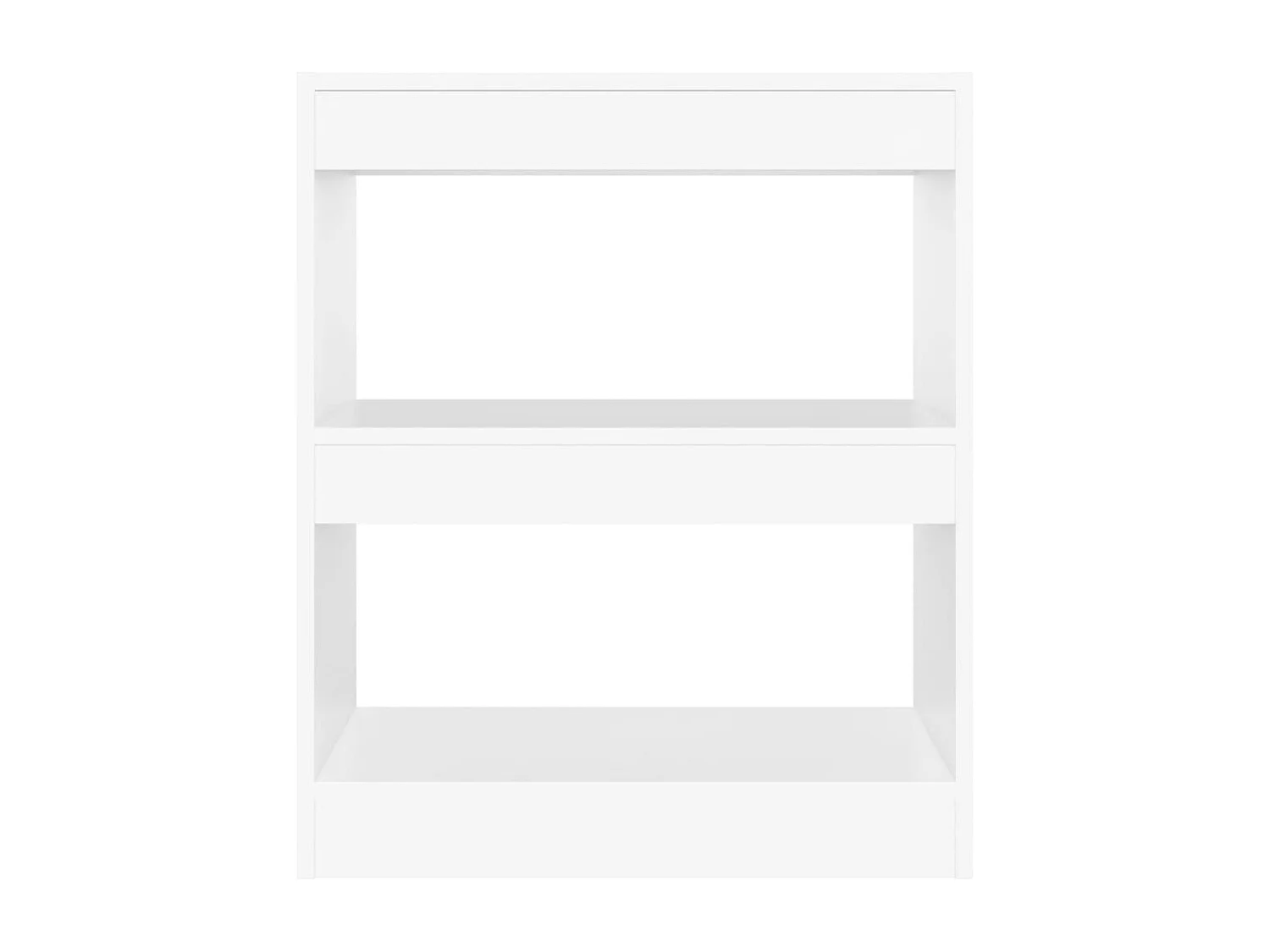 Bibliothèque/Séparateur de pièce Blanc 60x30x72 cm