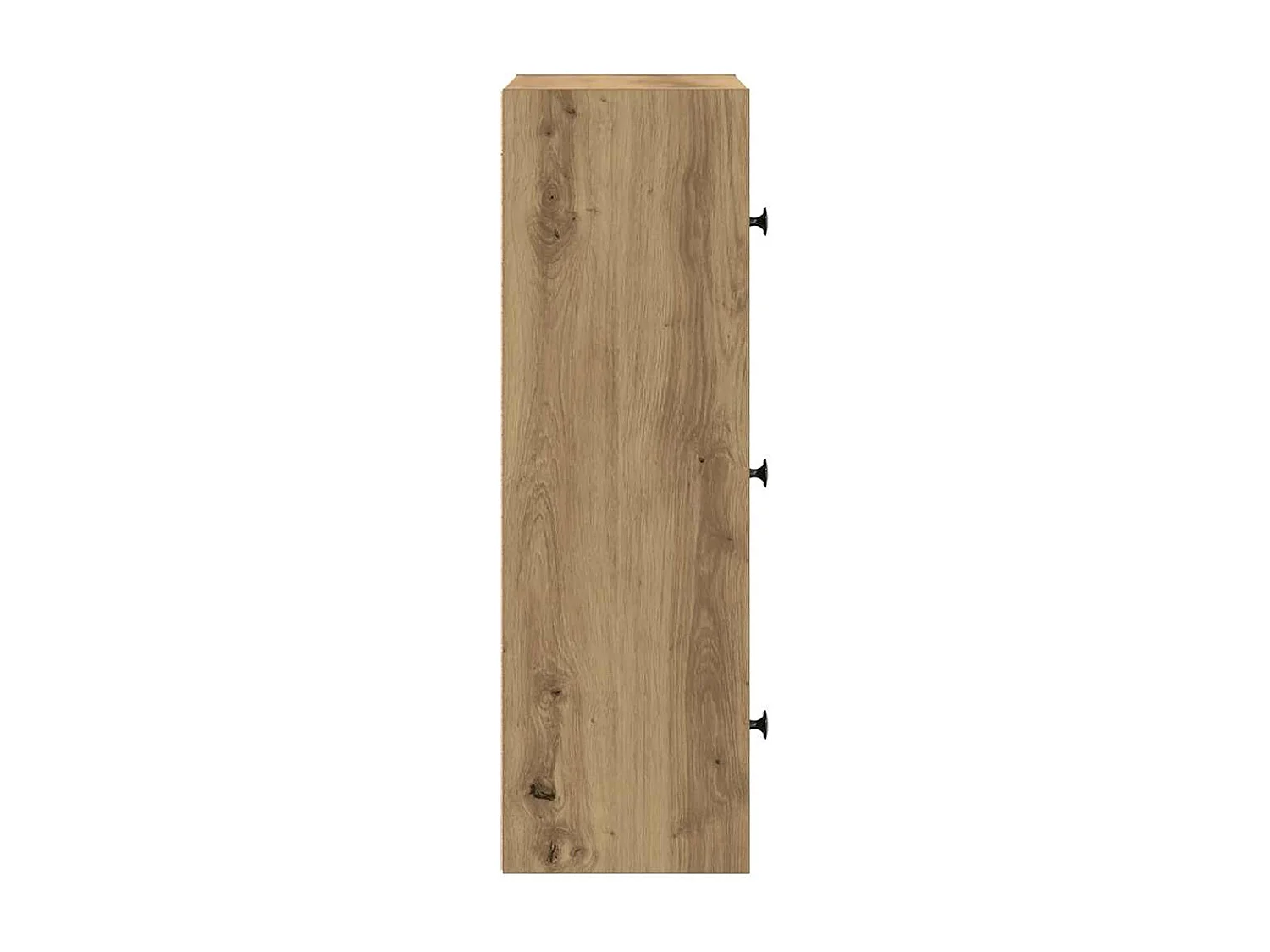 Bibliothèque chêne artisanal 40x24x77 cm bois d'ingénierie