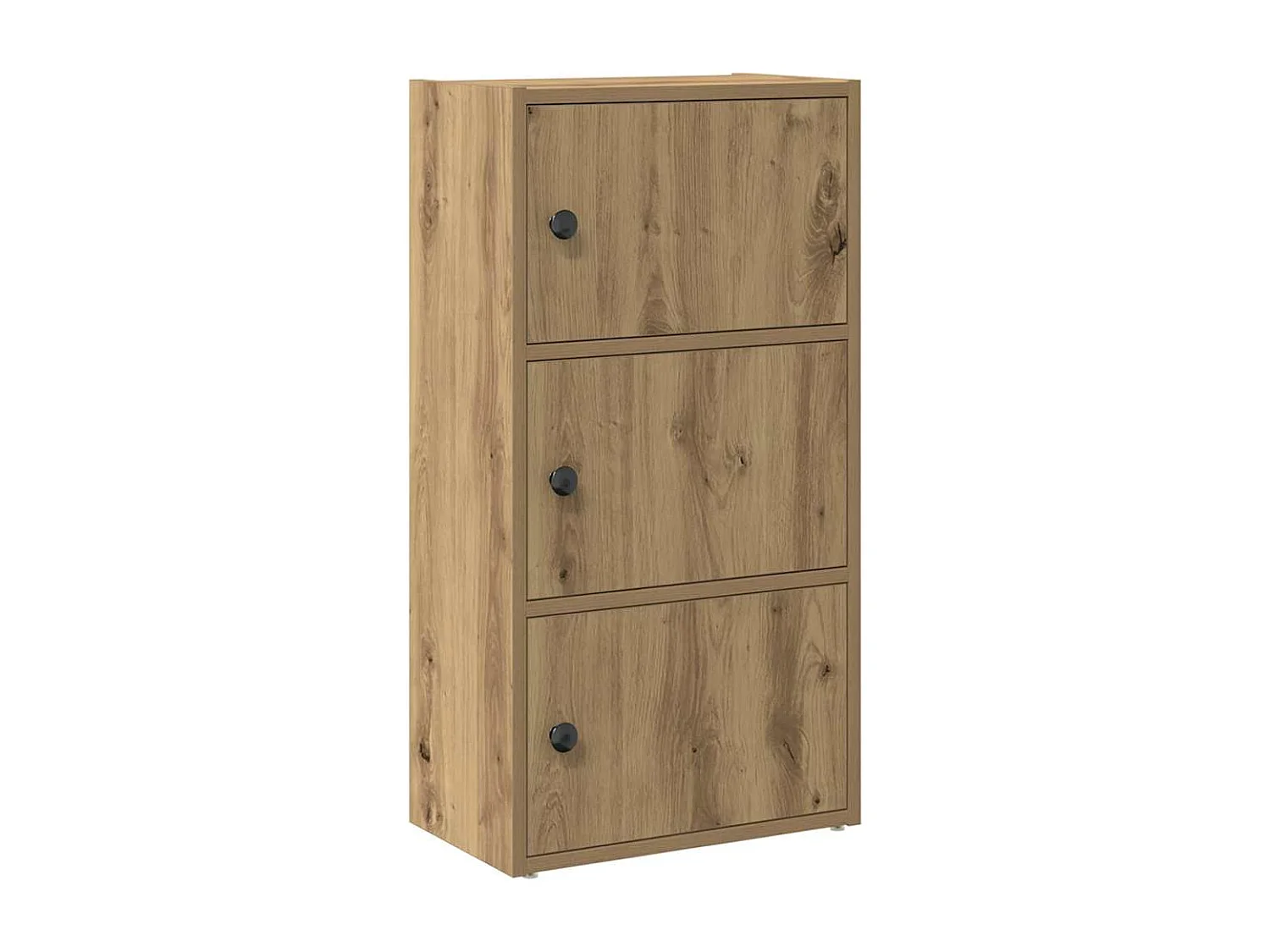 Bibliothèque chêne artisanal 40x24x77 cm bois d'ingénierie