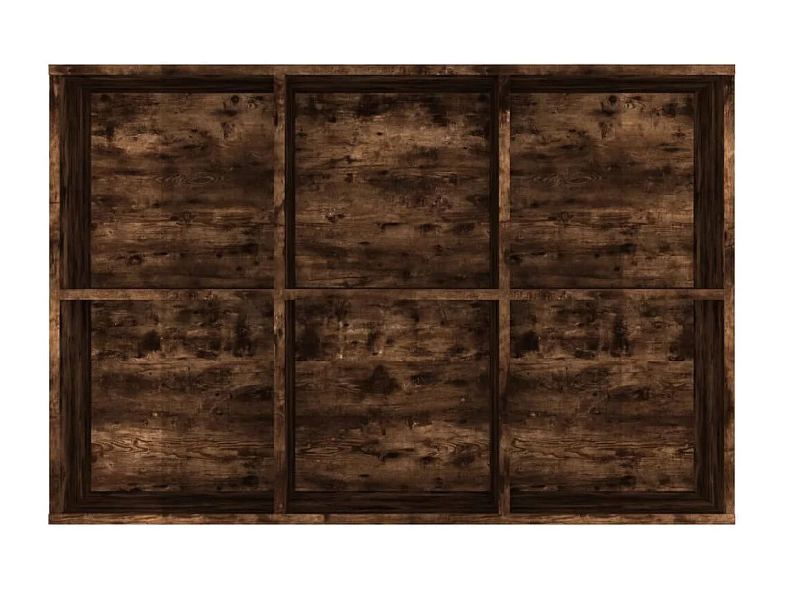 Bibliothèque/Buffet Chêne fumé 66x30x98 cm Bois d'ingénierie