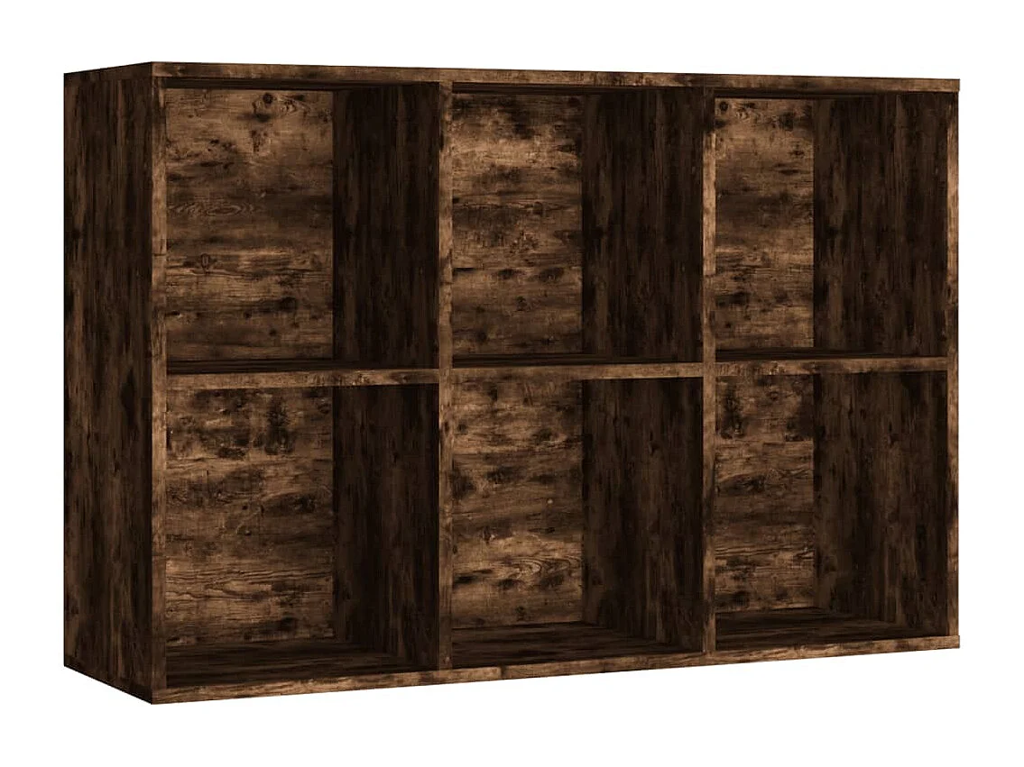 Boekenkast/dressoir gerookt eiken 66x30x98 cm bewerkt hout